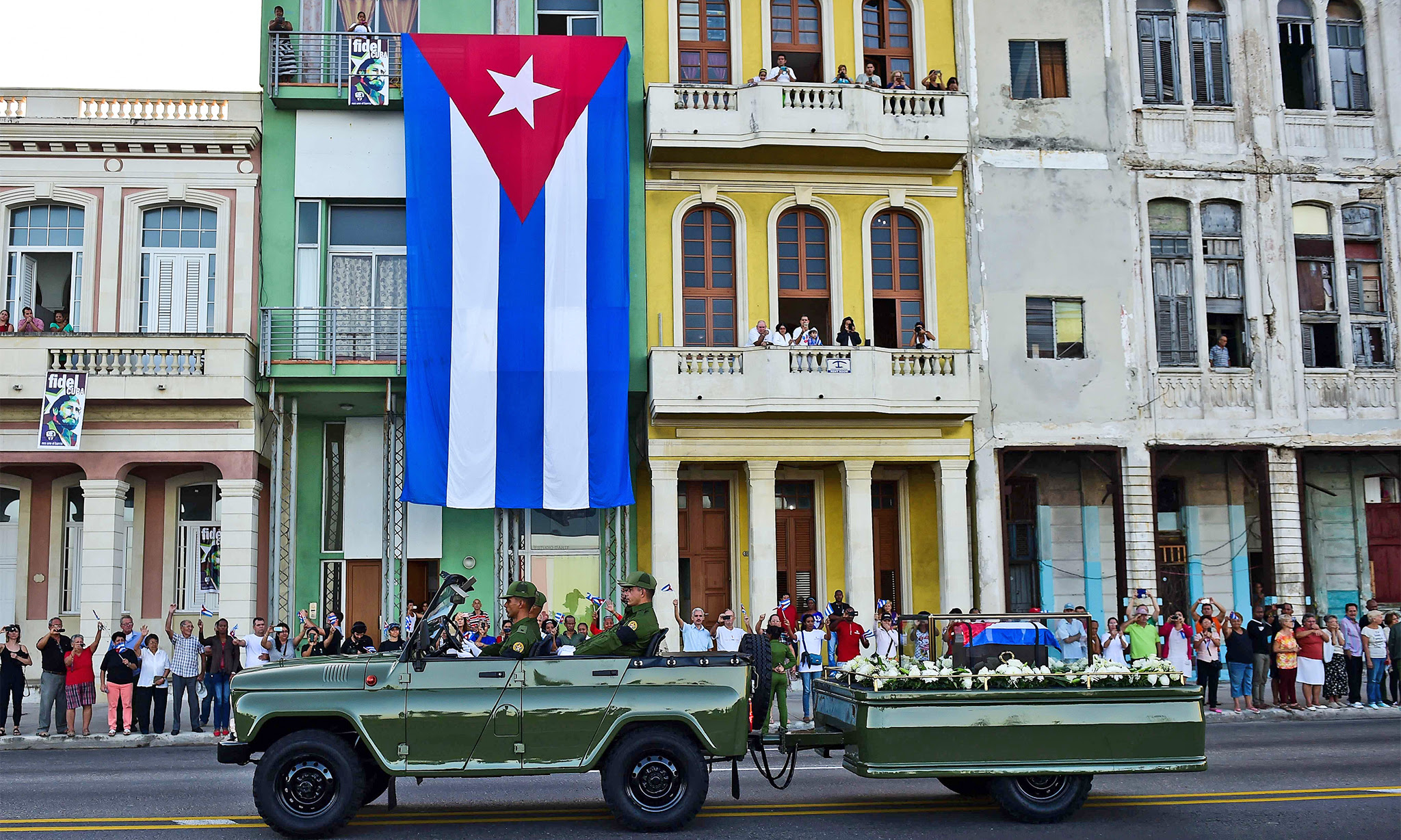 The urn with the ashes of Cuban leade