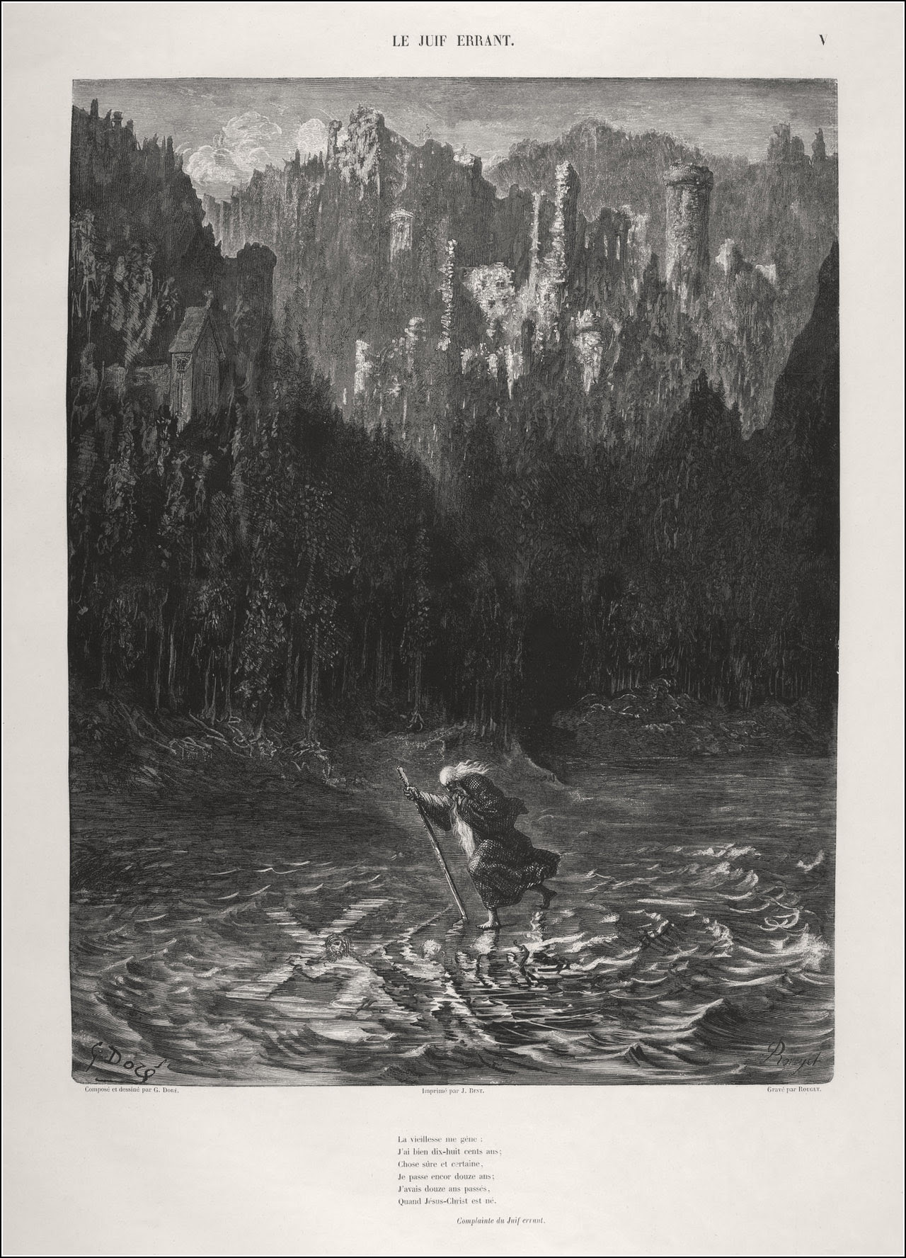 Gustave Doré, La légende du Juif errant