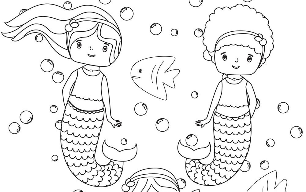 Coloring Pages Of Cute Mermaids - Ryan Fritz's Coloring Pages