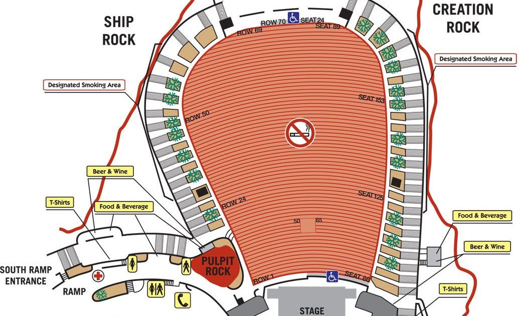 Red Rocks Seating Chart View
