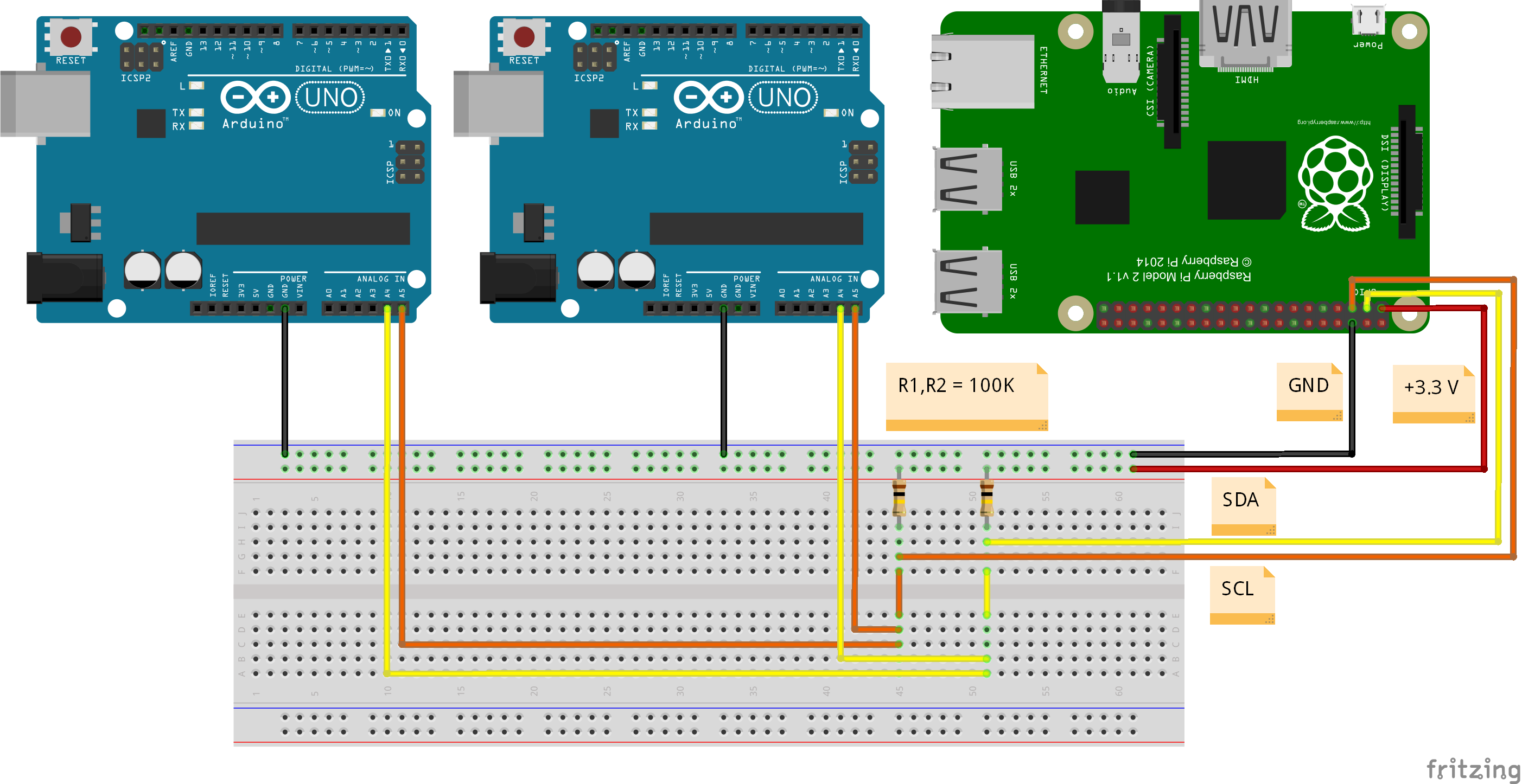 Подключение двух arduino