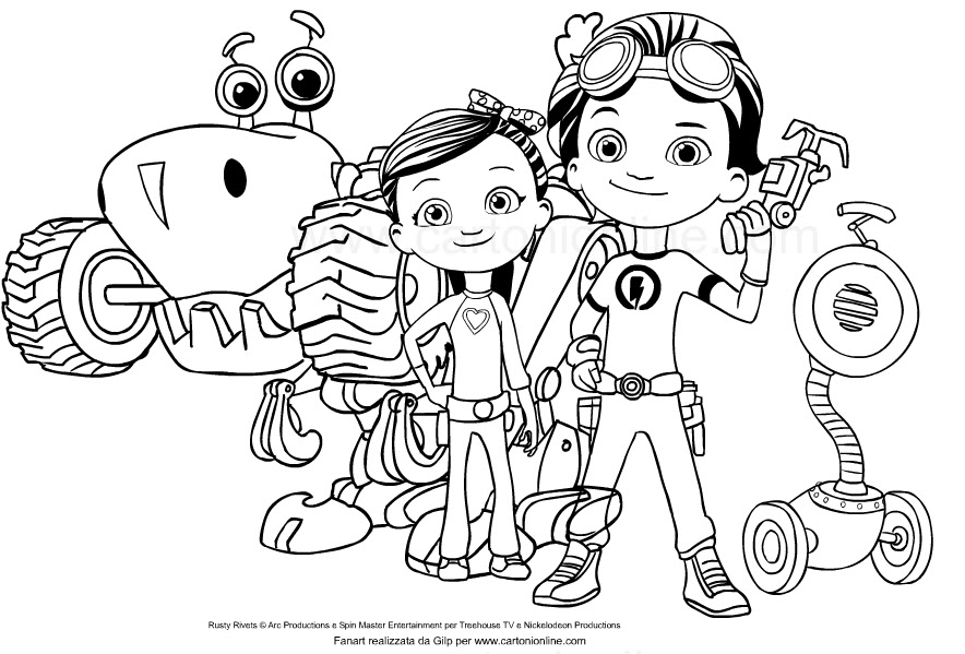 Rusty Rivets Coloring Pages Coloring Pages 2019