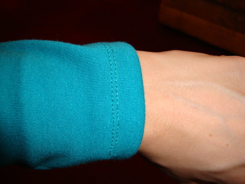 twin needle stitching--woo!