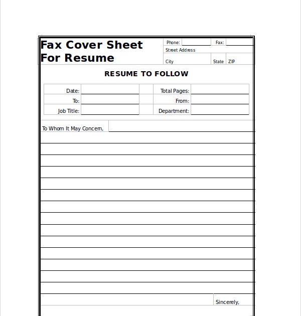 fax cover sheet date august