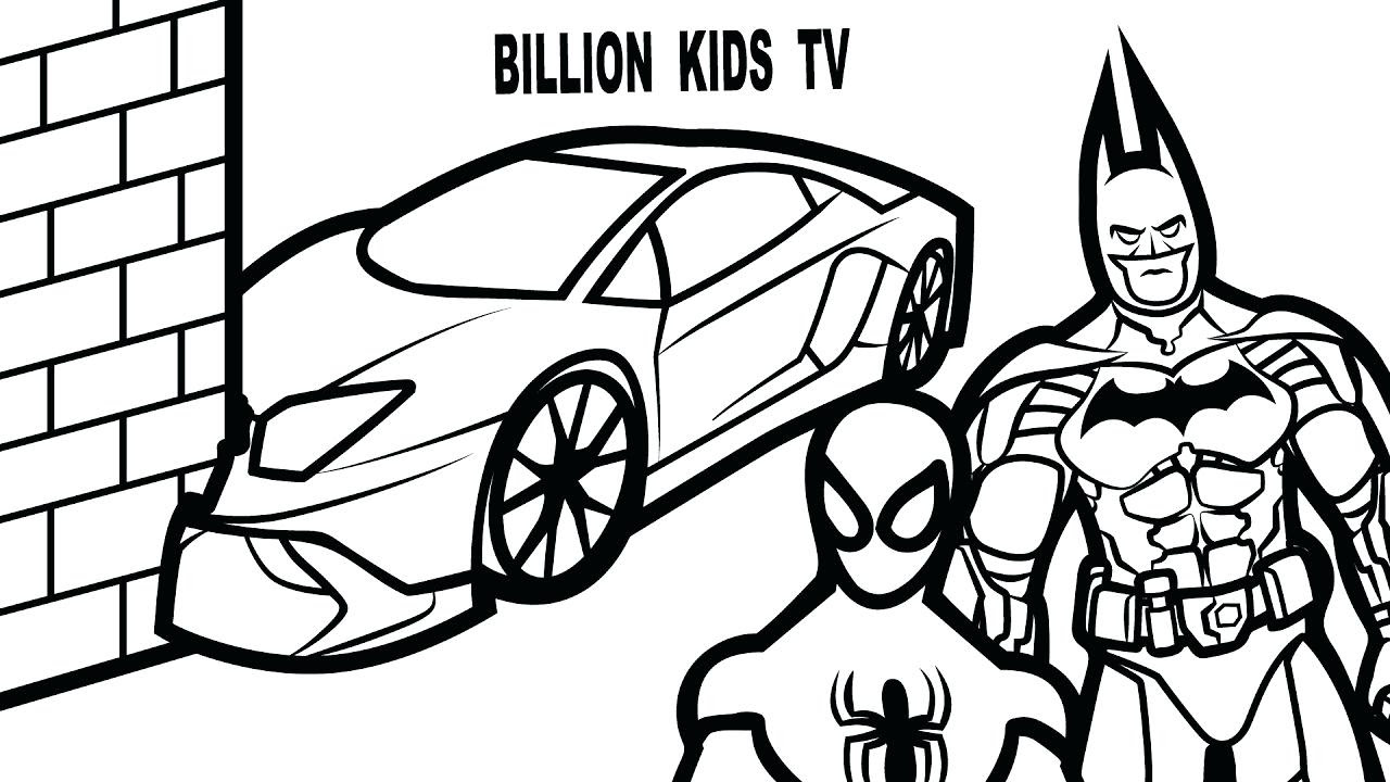 Coloriage Voiture Batman À Imprimer  De Coloriage