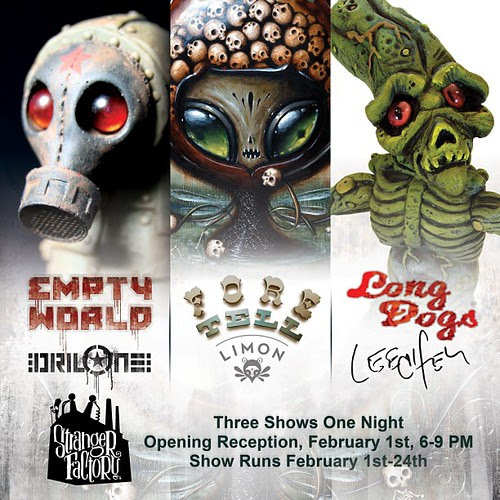 3 shows on February 1st 2013 at @strangerfactory @leecifer1 @jasonlimon @circusposterus