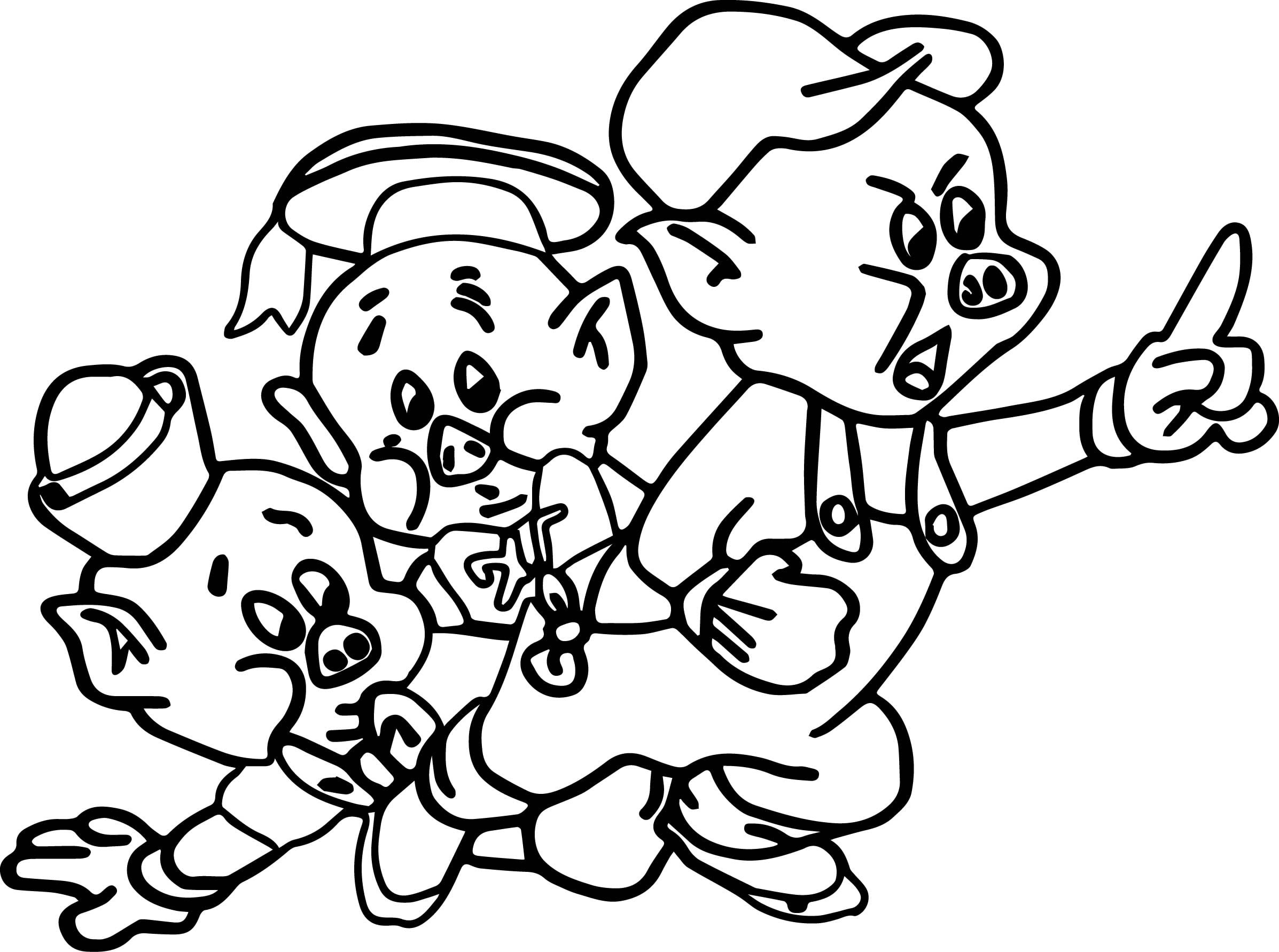 Three Little Pig Coloring Page Wecoloringpage Com Coloring Pages