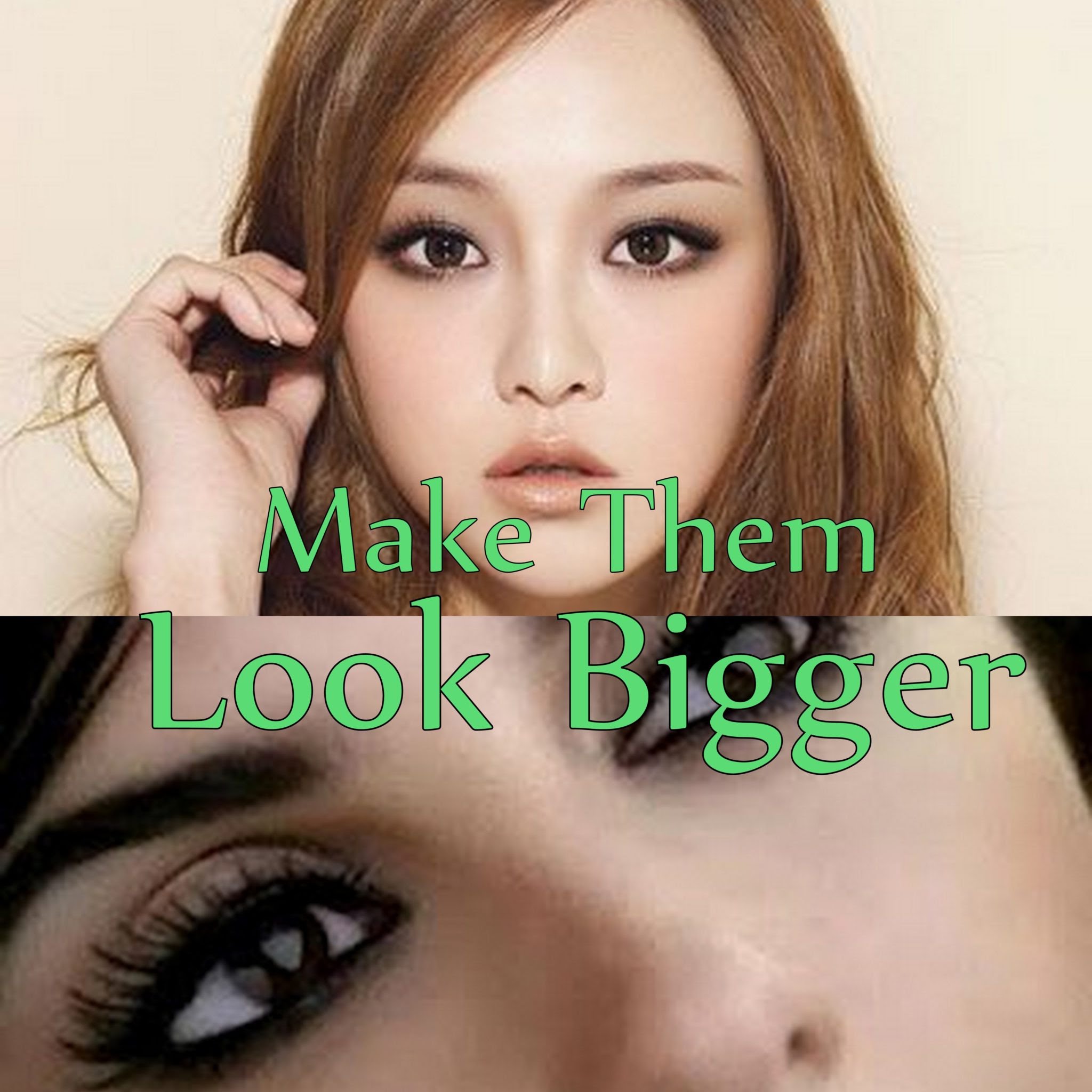 How to make small eyes look larger black