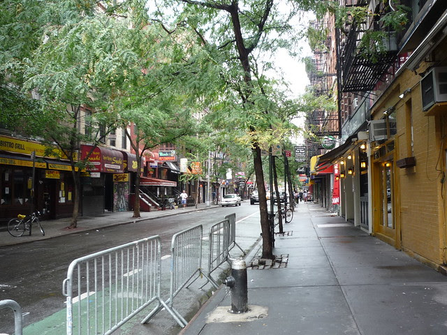 MacDougal Street, Greenwich Village, before the storm