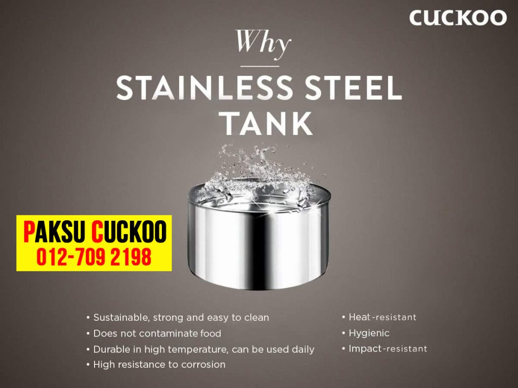 kelebihan penapis air cuckoo kebaikan penapis air cuckoo semua tangki penapis air cuckoo diperbuat dari stainless steel