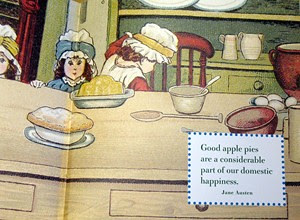 Illustration and Pie Quote in The Little Big Book of Comfort Food