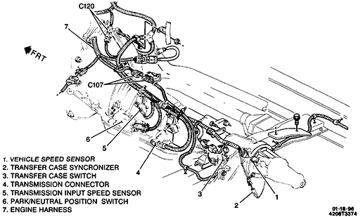 1995 4 L 60 E Wiring Harness Diagram - Diagram