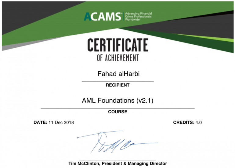 International Anti Money Laundering Certification Earn Money Apk