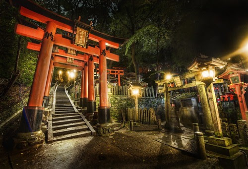 Midnight Adventure in the Japanese Cemetery