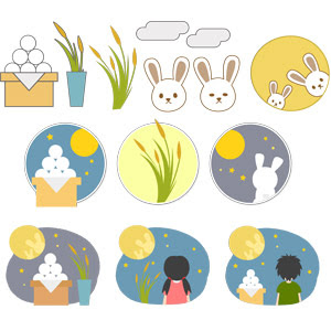 100 9月の行事 イラスト Free Illustration Material