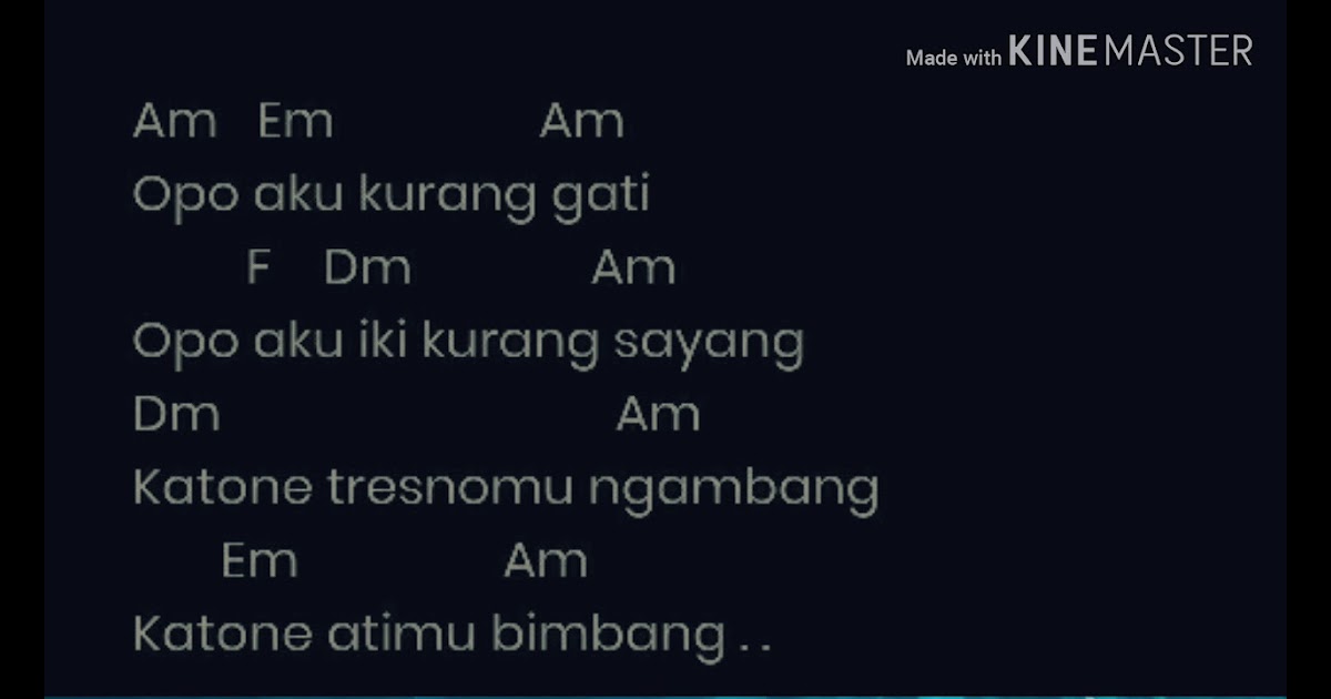 Chord Kidung Kasmaran Lolot