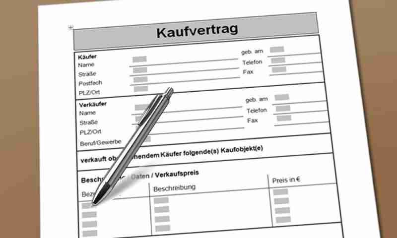 Kaufvertrag Gartenhaus Vorlage