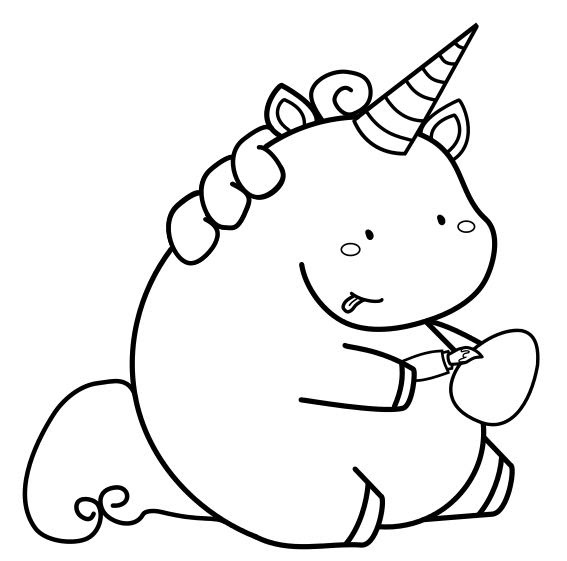Malvorlage einhorn mit keks information