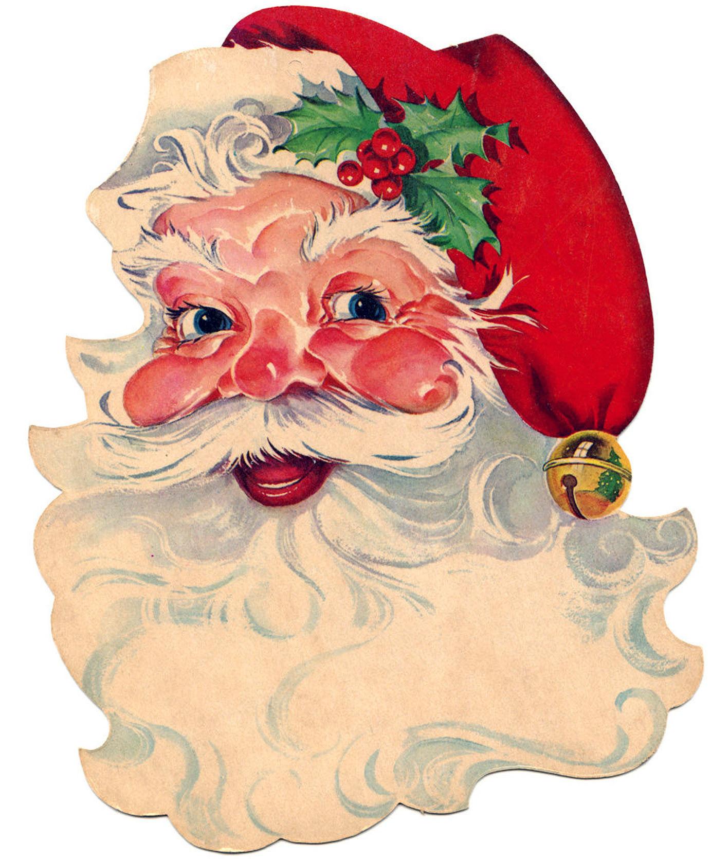 9 Free Vintage Clip Art - Santa, Santa, Santa! - The Graphics Fairy