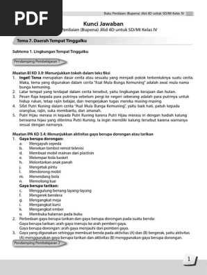 Kunci Jawaban Bupena Kelas 2 Jilid 2D / 50+ Jual Bupena Kelas 4 Jilid 4c Terbaru Lazada Co Id Background