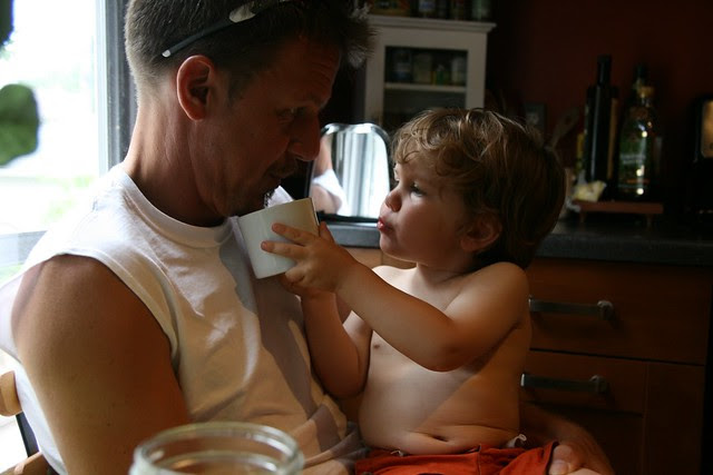 daddy and oliver