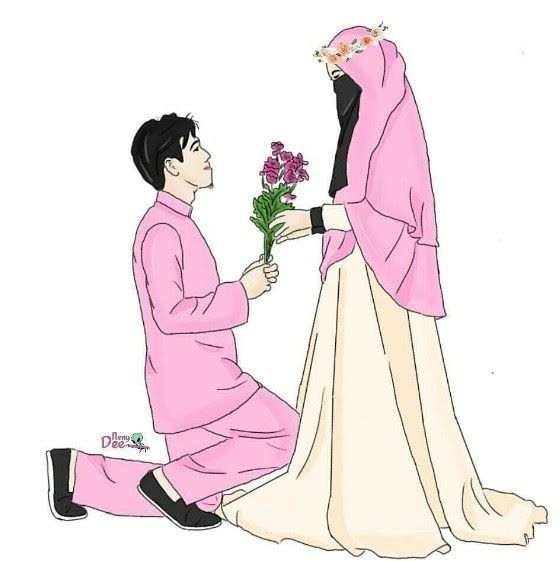 Paling Baru Gambar Kartun Pernikahan Islami Romantis - Rouge Confessions