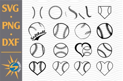 Free Softball Digital Files Include SVG, PNG, EPS DXF File