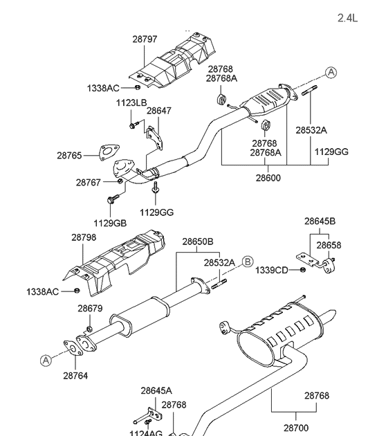 2005 Hyundai Sonata Exhaust System - Perfect Hyundai