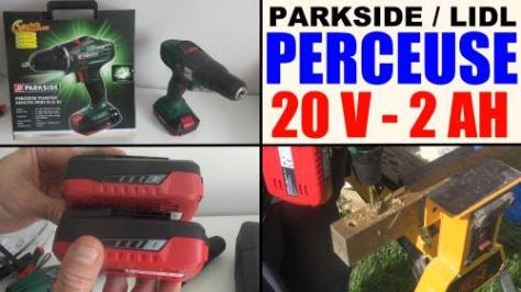 parkside PABS 20-li Perceuse visseuse 20 V test avis prix notice caractéristiques et forum pour le bois et l'acier