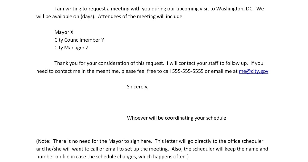 Formal Meeting Invitation Email Sample | Master of Template Document