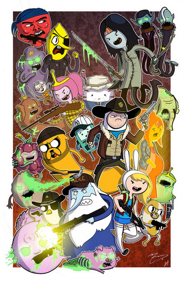 The Walking Dead versión Hora de Aventuras The Walking Dead versión Hora de Aventuras