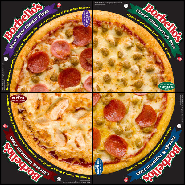 Borbello's-Frozen-Pizza-Packaging-Design-Ideas Borbellos Frozen Pizza Packaging Design Ideas 2 25+ Sour & Spicy Pizza Packaging Design Ideas