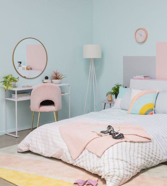 warna pastel kamar tidur