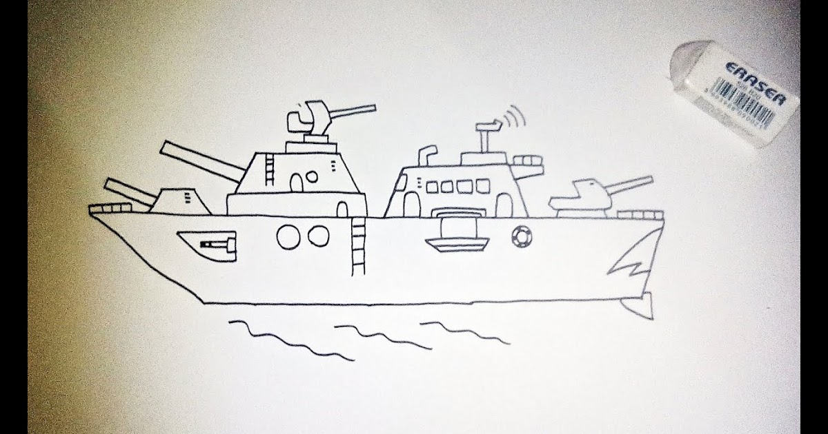  Gambar  Sketsa  Kapal Perang Indonesia Kapal Induk 