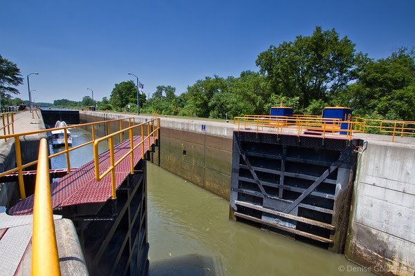 lock opening, New York State Canal System