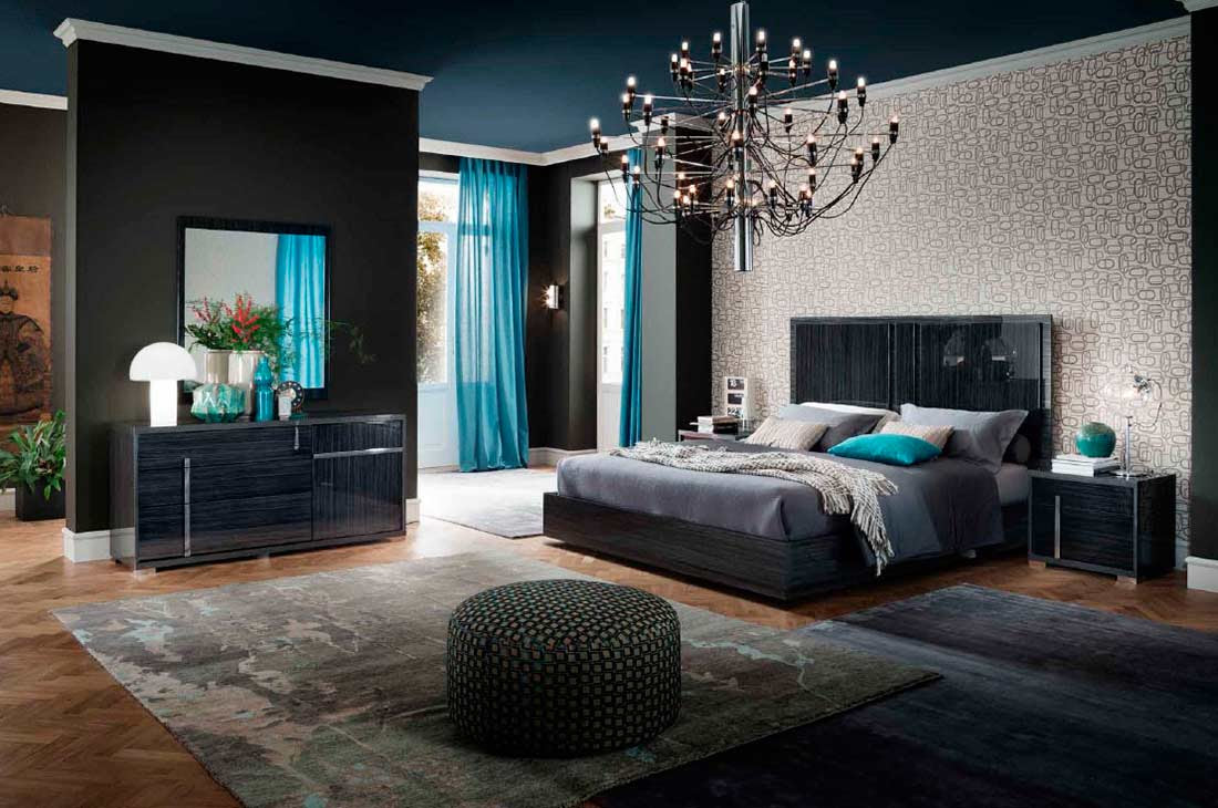Minevra Two Tone Grey Bed by Alf ALF Bedroom Furniture Minevra Two Tone Grey Bed by Alf ALF Bedroom Furniture