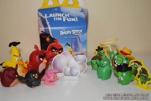 McDonalds Happy Meal toys featuring: The Angry Birds movie!