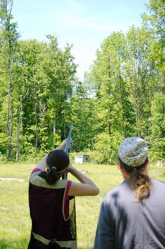 Shooting clays at Island Creek Sporting Clays