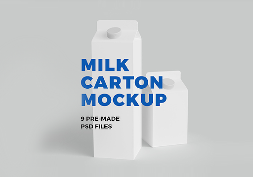 Download Free Download Milk Carton Mock Up 9 Psd PSD Mockups.