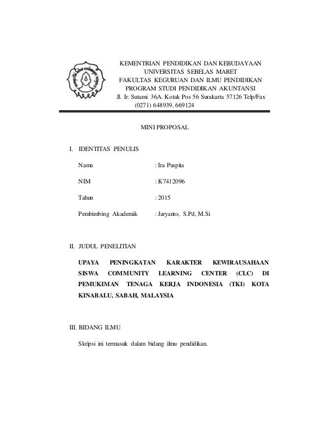 Proposal penelitian ilmu kelautan