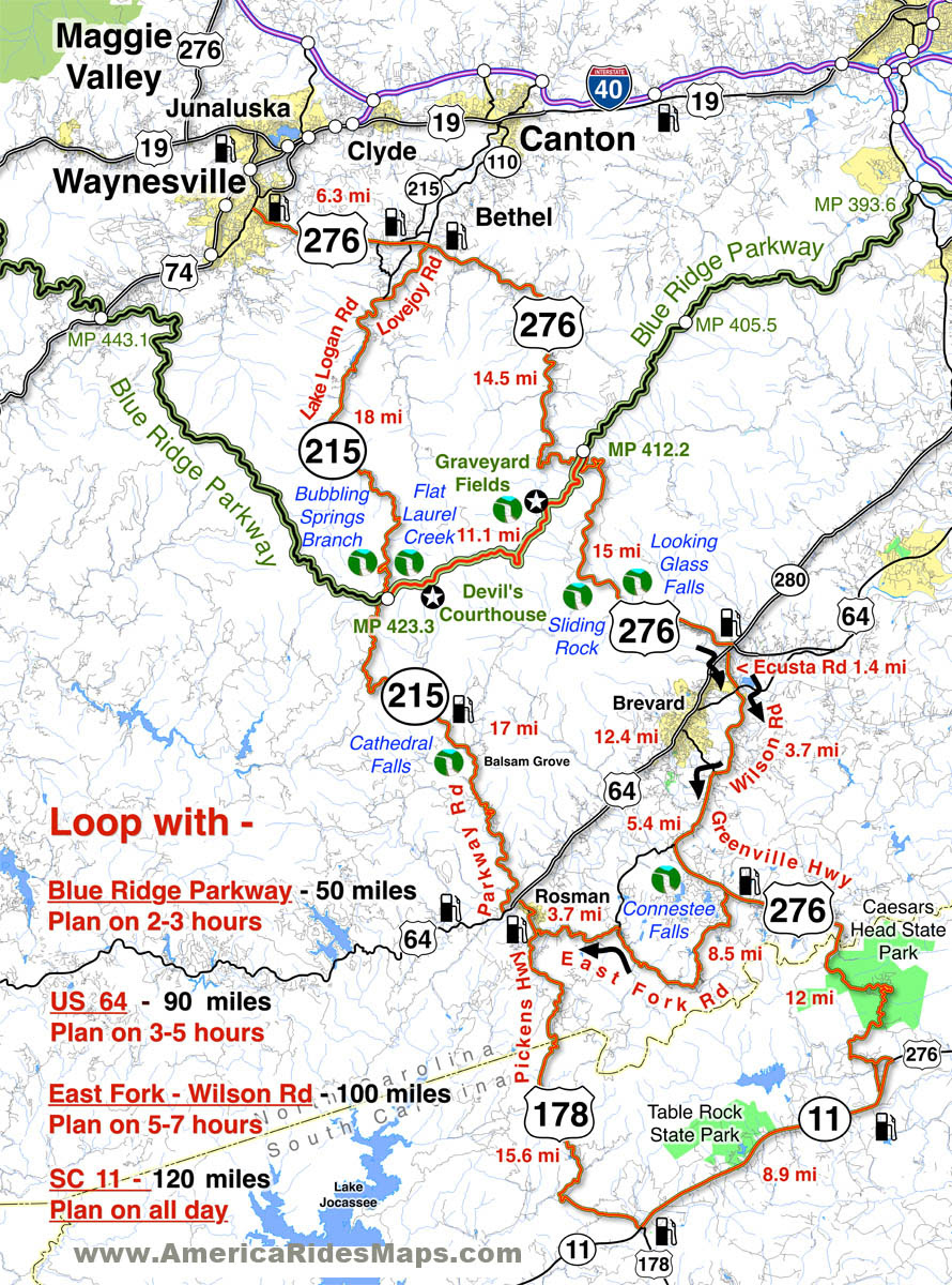 Pisgah National Forest Trails Map - Maping Resources