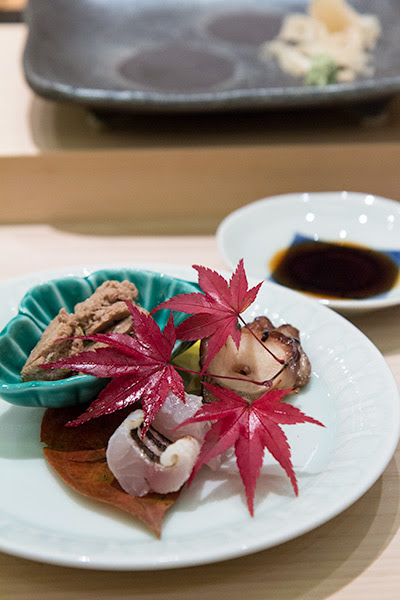 Singapore Best Omakase Sushi Shinji by Kanesaka Octopus, Tuna and Kamasu