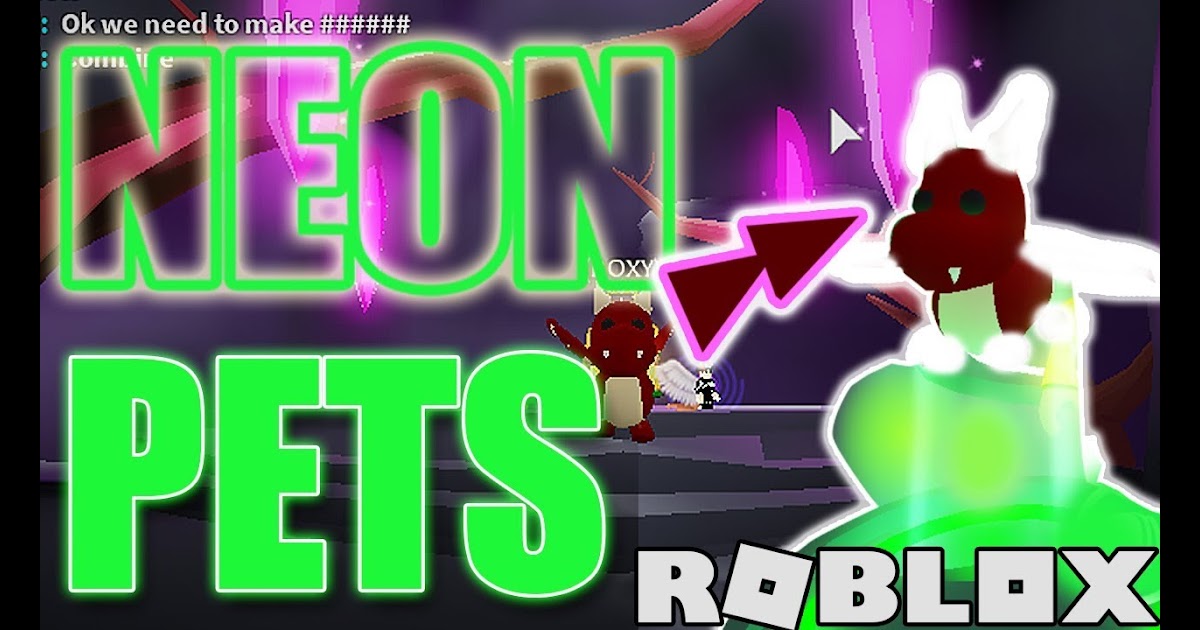 My New Neon Pet Came Out Like This Roblox Adopt Me Neon Pet - neon roblox adopt me pictures