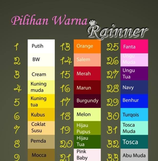 Gaya Terbaru 29+ Contoh Warna Coksu