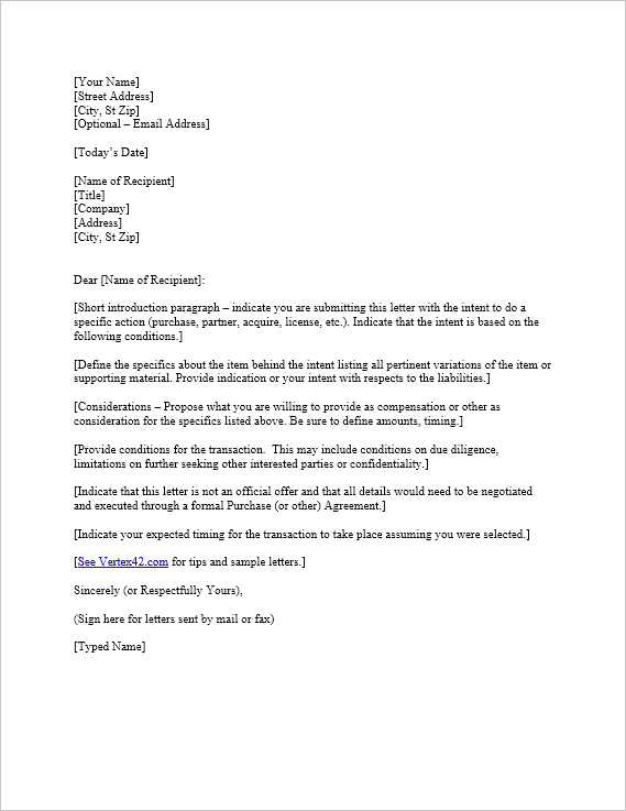 Cover Letter