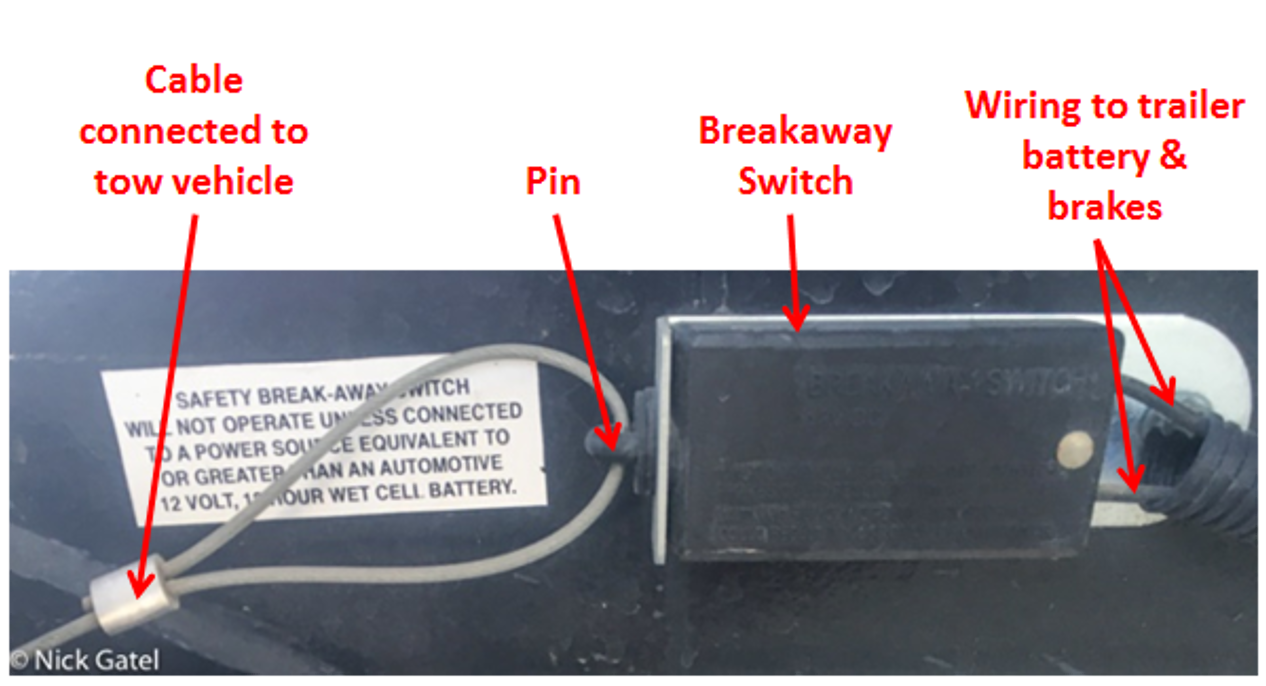 Break Away Systems Wiring Diagram : Esco Trailer Break Away Kit 9 Amp