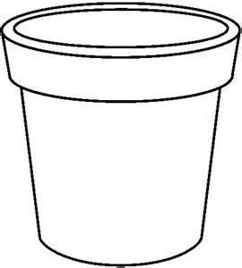 Fajarv: Simple Flower Pot Clipart Black And White