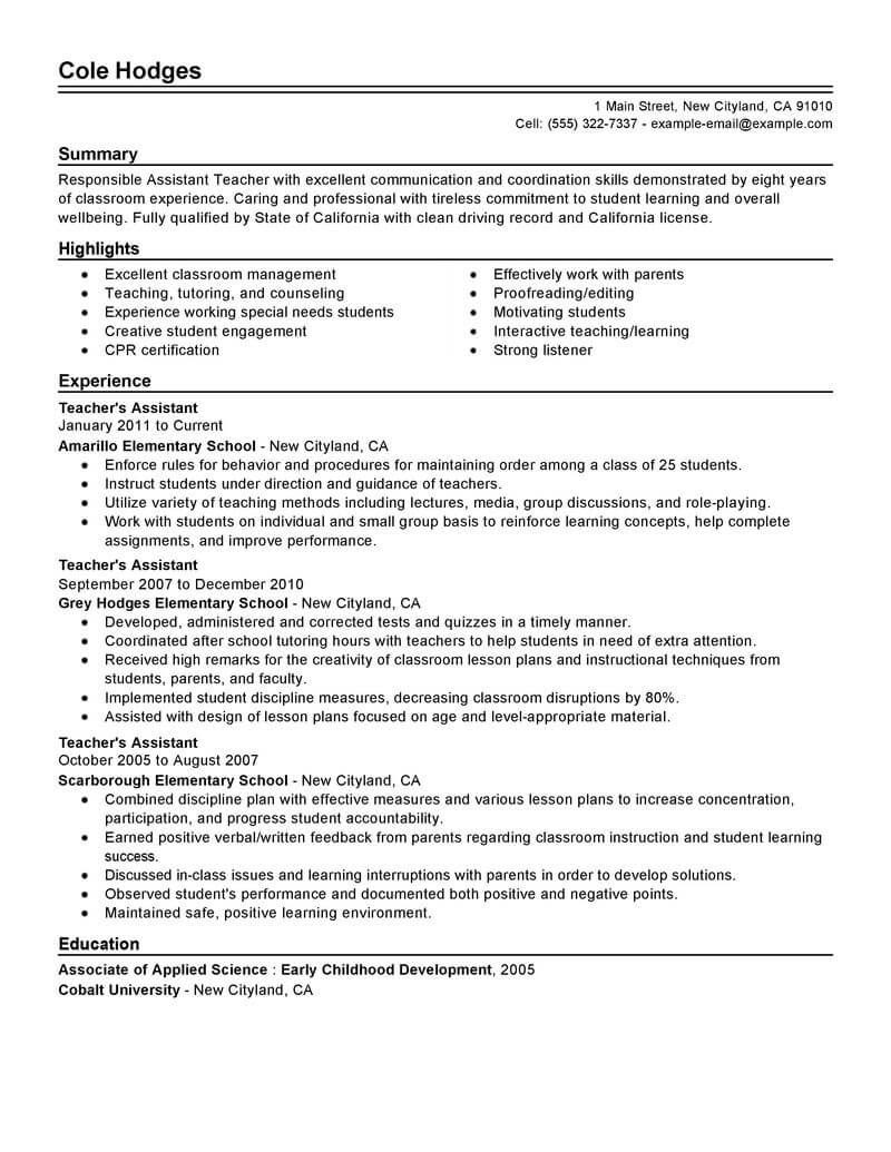 Resume template
