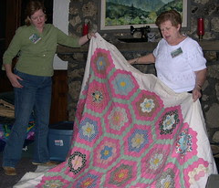 Dorothy's Antique Grandmother's Flower Garden Quilt