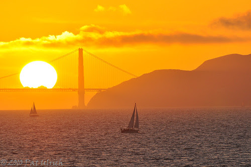 Sunset over the Golden Gate